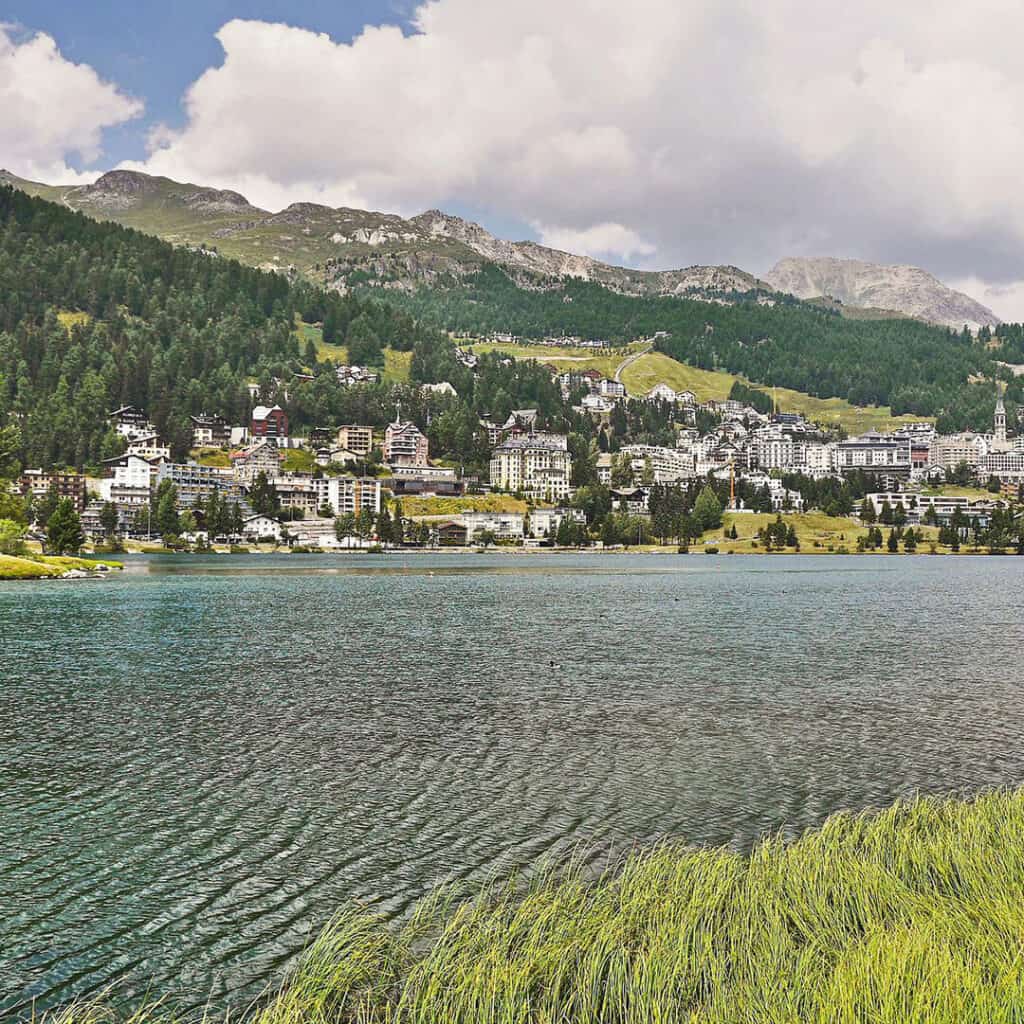 St. Moritz vom See aus