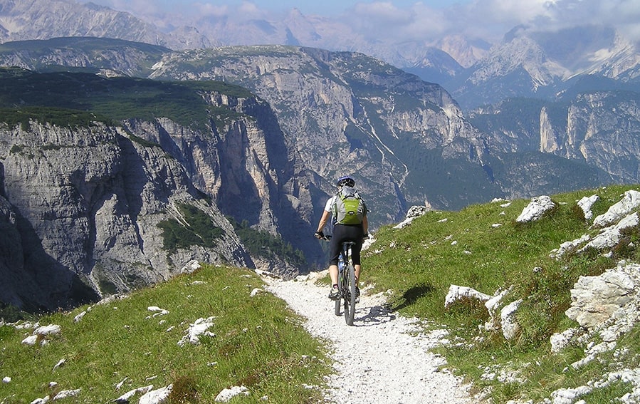 Mountainbike in den Bergen