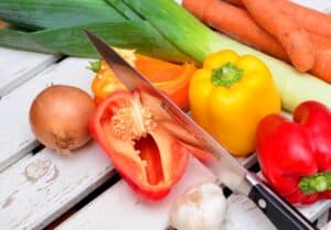 frisches Gemüse, Paprike, Knowblauch, Lauch, Karotten, Zwiebel enthalten gesunde Nährstoffe fürs Gehirn