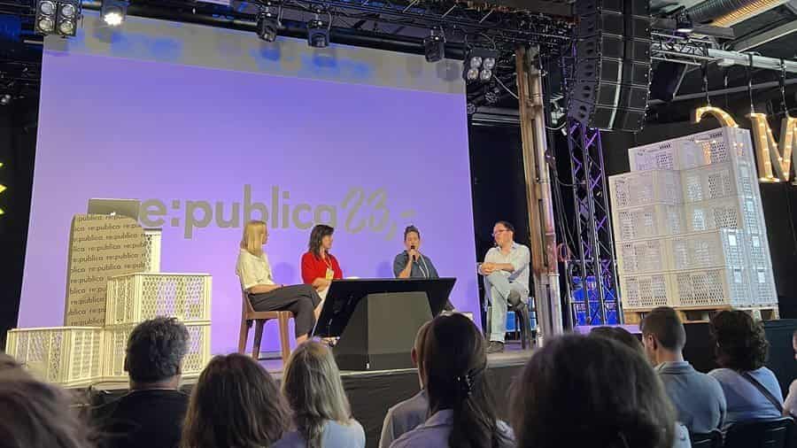 Eine Diskussionsrunde auf der Re:publica 2023