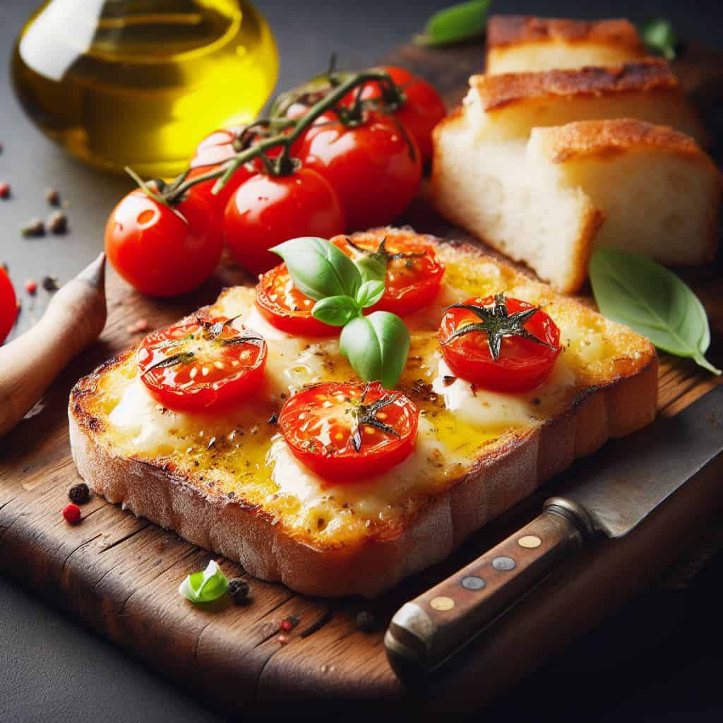 Rezept Resteverwertung in der Studentenküche: Tomaten-Käse-Toast